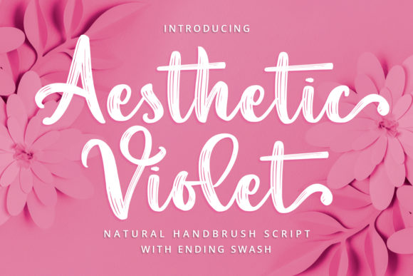 Aesthetic Violet: The Script Font That Elevates Your Brand