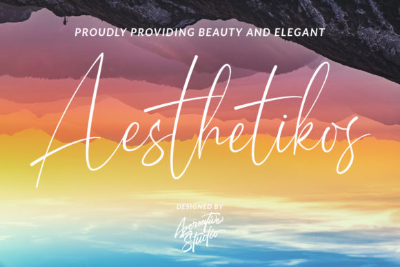 Aesthetikos: A Script Font for Digital Design Excellence