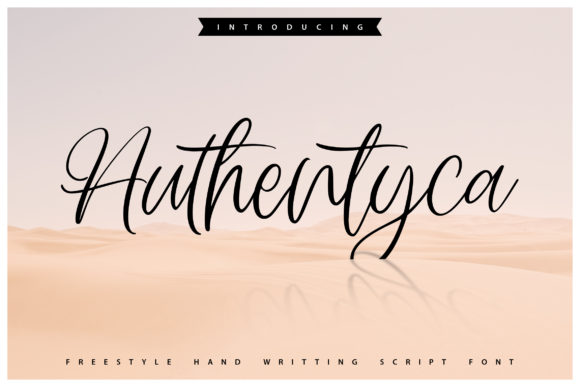 Authentyca: A Script Font with Elegance and Flow