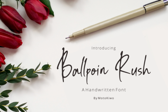 Ballpoin Rush: A Delicate Script for Editorial Elegance