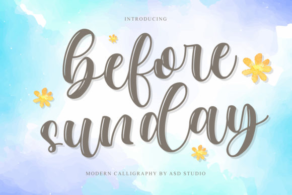 Before Sunday: A Timeless Script Font for Digital Design