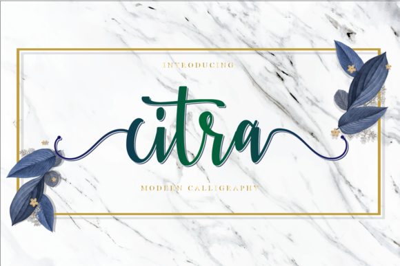 Citra: A Handwritten Font with Heart and Character