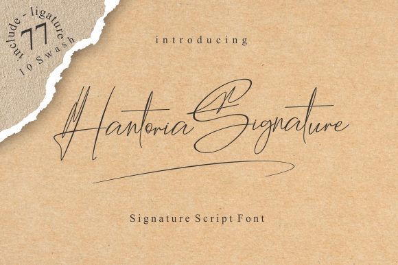 Hantoria Signature: A Font That Adds Elegance to Every Campaign