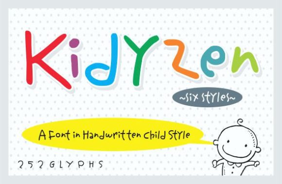 Kidyzen: A Handwritten Font for Editorial Creativity