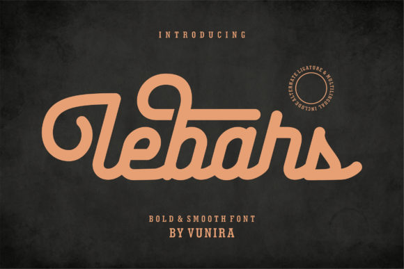 Lebars: A Script Font That Elevates Digital Design