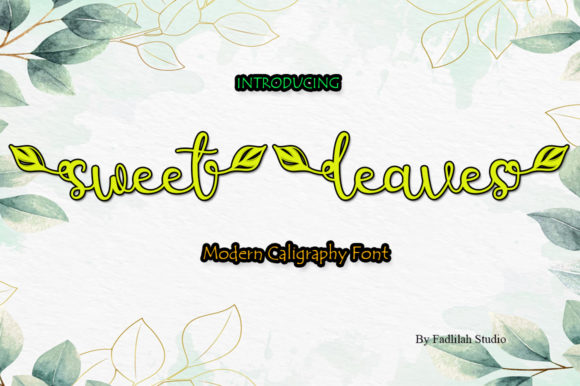 Sweet Leaves: A Font That Adds Charm to Every Project