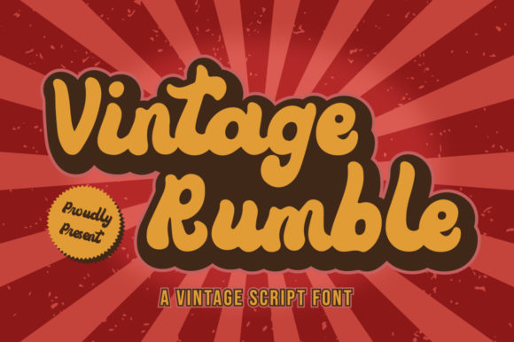 Vintage Rumble: A Timeless Script for Editorial Design