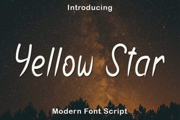 Yellow Star: A Handwritten Font for Digital Design