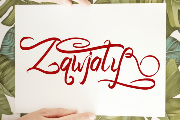Zawjaty: A Script Font for Elegant Digital Design
